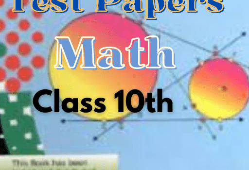 math class 10th test papers