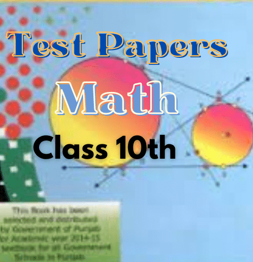 math class 10th test papers