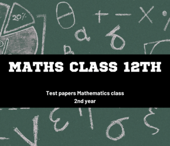 2nd year math chapter wise test papers