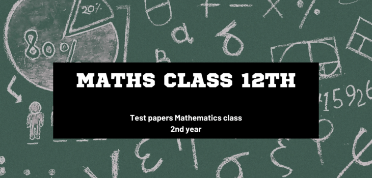 2nd year math chapter wise test papers